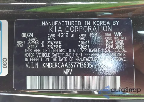 2025 Kia Seltos Ex z USA, uszkodzony, nr VIN KNDERCAA3S7713635